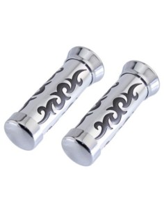 Grips 7/8 long 135mm 453 Chrome/Black.